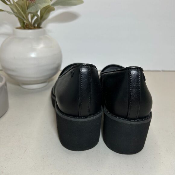 Vionic Willa Wedge Loafers Leather Slip On Shoes Black Women's US 6 NWOB - Picture 5 of 11